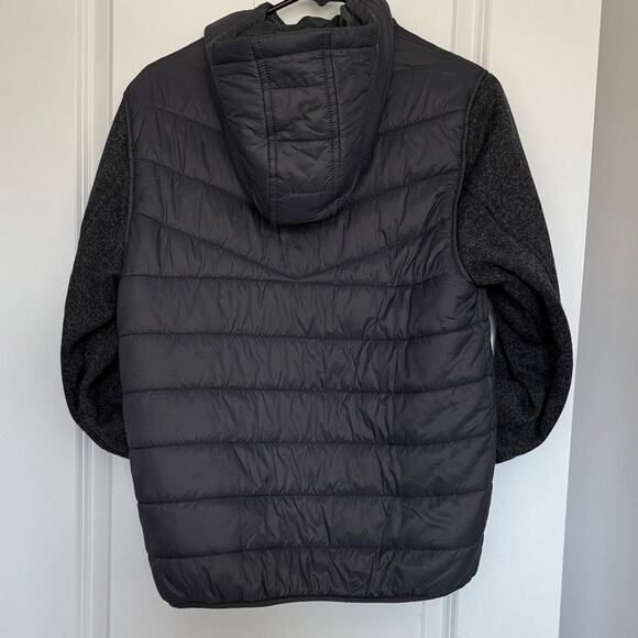 Reebok Kids 14/16 Charcoal and Orange Puffer Jacket - Picture 2 of 8